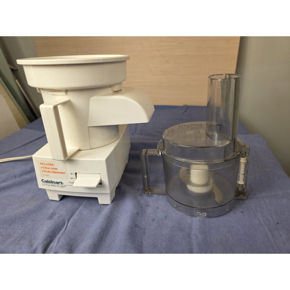 Cuisinart Little Pro Plus Food Processor  Tested  & Cleaned Vintage Lot